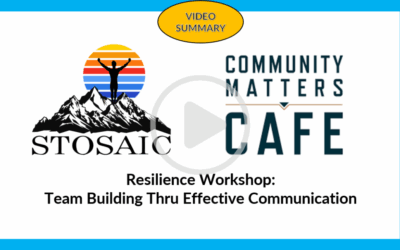 Community Matters Cafe Resilience Workshop
